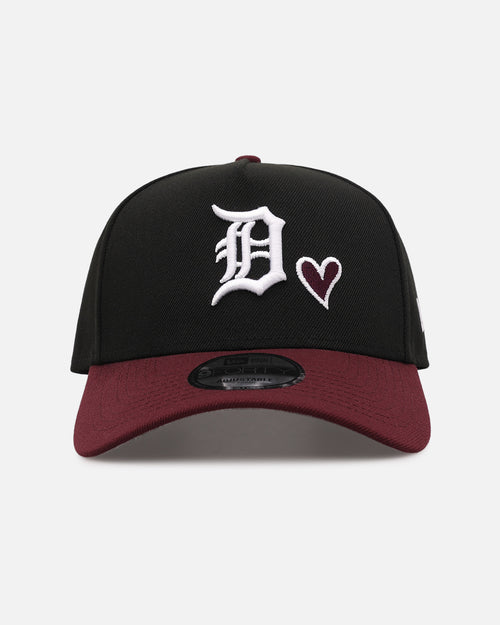 New Era Detroit Tigers 'Burgundy Hearts' 9FORTY A-Frame Snapback Black/Maroon