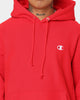 Champion Rev Weave Hoodie Red
