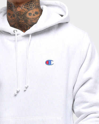 Champion Rev Weave Hoodie Silver