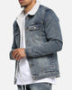 Saint Morta Sherpa Denim Jacket Dirty Denim