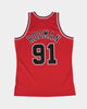 Mitchell & Ness Chicago Bulls Dennis Rodman '97-'98 #91 Swingman Jersey Red