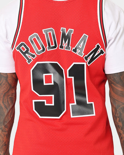 Mitchell & Ness Chicago Bulls Dennis Rodman '97-'98 #91 Swingman Jersey Red