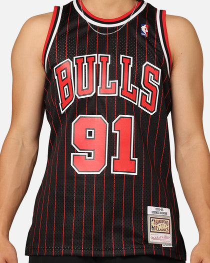 Mitchell & Ness Chicago Bulls Dennis Rodman #91 NBA Swingman Jersey Black/Red