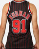 Mitchell & Ness Chicago Bulls Dennis Rodman #91 NBA Swingman Jersey Black/Red
