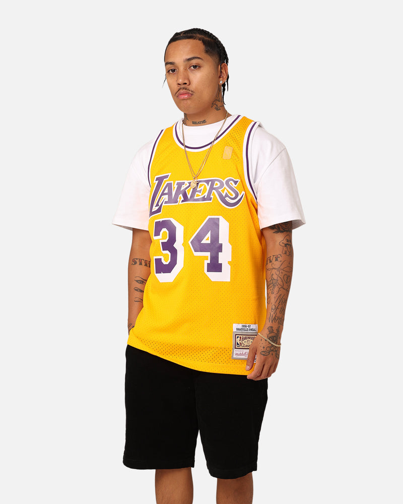 Mitchell & Ness Los Angeles Lakers Shaquille O'Neal '96-'97 #34 Swingman Jersey Yellow