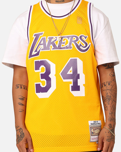Mitchell & Ness Los Angeles Lakers Shaquille O'Neal '96-'97 #34 Swingman Jersey Yellow