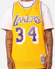 Mitchell & Ness Los Angeles Lakers Shaquille O'Neal '96-'97 #34 Swingman Jersey Yellow