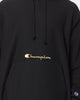 Champion Men's Rev Weave Script Hoodie Black/Gold