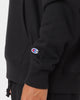 Champion Men's Rev Weave Script Hoodie Black/Gold