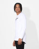 Saint Morta Drop Tail Long Sleeve T-Shirt White