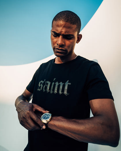 Saint Morta Cambronne Snake El Duplo T-Shirt Black/Black