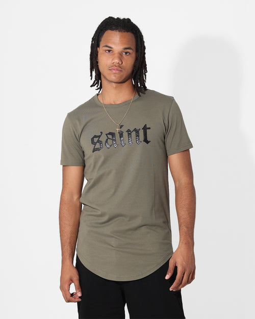 Saint Morta Cambronne Snake El Duplo T-Shirt Khaki Green
