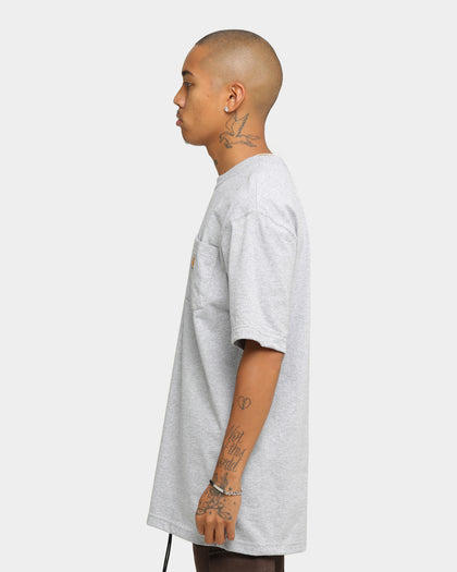 Carhartt Men's Carhartt Pocket Short Sleeve T-Shirt Heather Grey