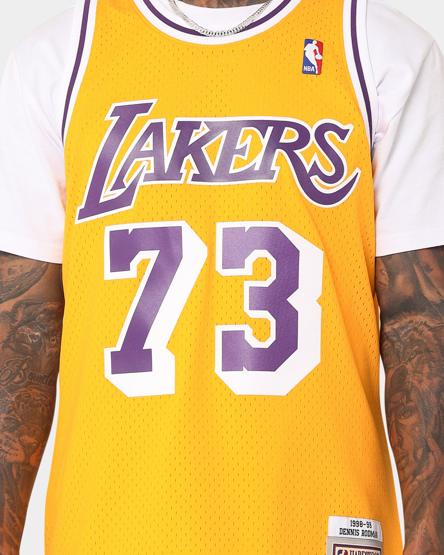 Mitchell & Ness Los Angeles Lakers Dennis Rodman #73 '98 -'99 Home