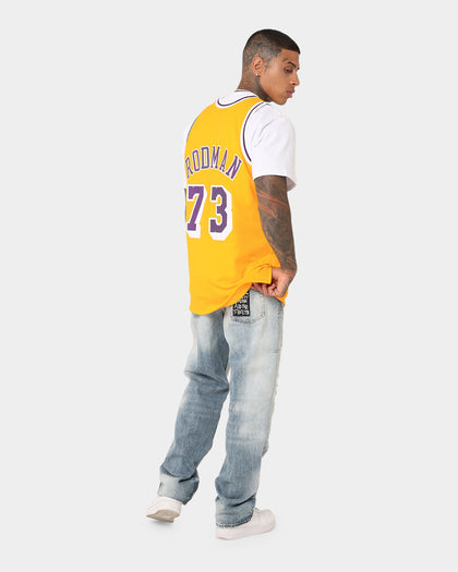 Mitchell & Ness Los Angeles Lakers Dennis Rodman #73 '98 -'99 Home Jersey Gold