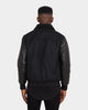 Saint Morta Maverick Sherpa Leather Jacket Black