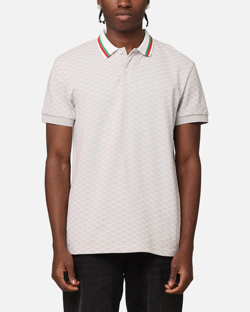 XXIII Printed Polo Shirt Light Grey