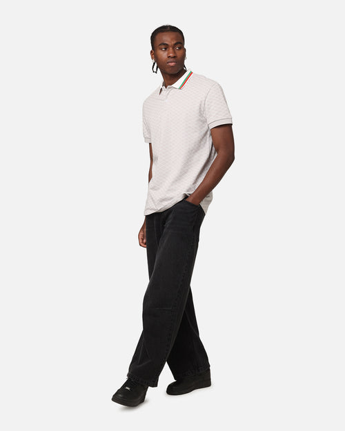 XXIII Printed Polo Shirt Light Grey