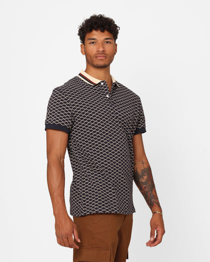 XXIII Printed Polo Shirt Navy