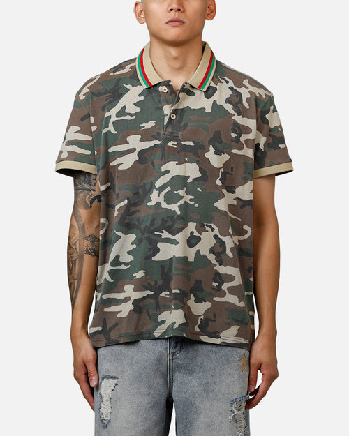 XXIII Printed Polo Shirt Washed Camo