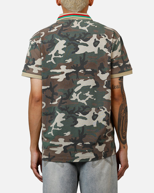XXIII Printed Polo Shirt Washed Camo