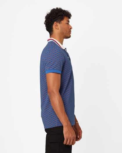 XXIII Printed Polo Shirt Blue/Brown