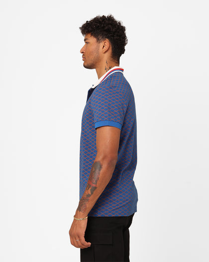 XXIII Printed Polo Shirt Blue/Brown