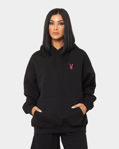 Playboy Bunny Basics Oversized Hoodie Black