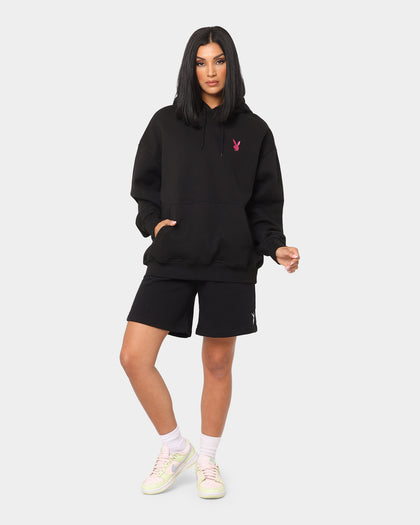 Playboy Bunny Basics Oversized Hoodie Black