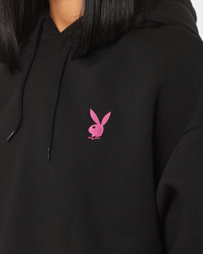 Playboy Bunny Basics Oversized Hoodie Black