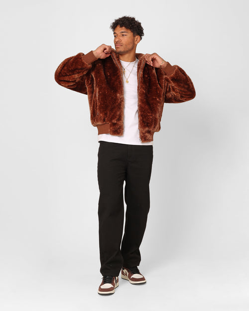 XXIII Baller Fur Jacket Brown
