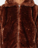 XXIII Baller Fur Jacket Brown