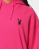 Playboy Stacked Hoodie Hot Pink