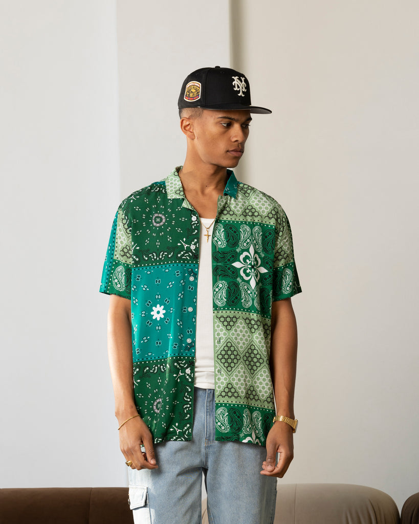 Carre Bandana Ultra Button Up Shirt Green | Culture Kings