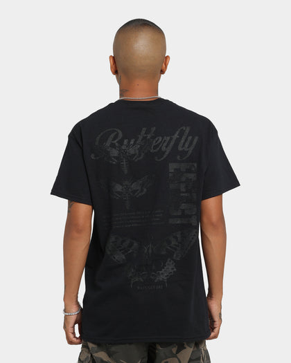 Rats Get Fat Butterfly Effect Vintage T-Shirt Black/Black
