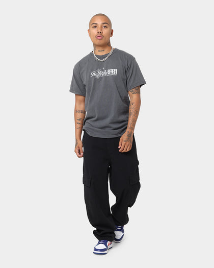 Rats Get Fat Butterfly Effect Vintage T-Shirt Off Black