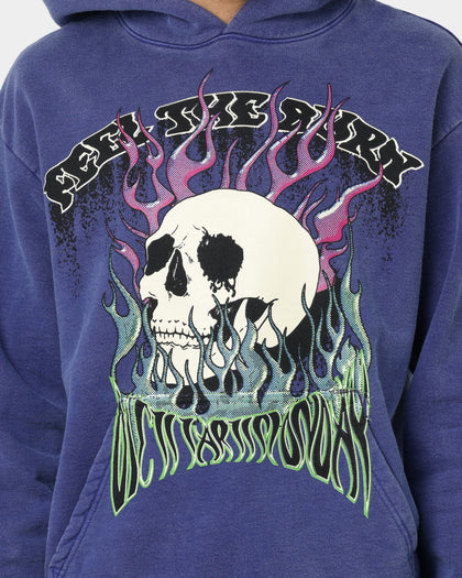 Diet Starts Monday Feel The Burn Hoodie Blue