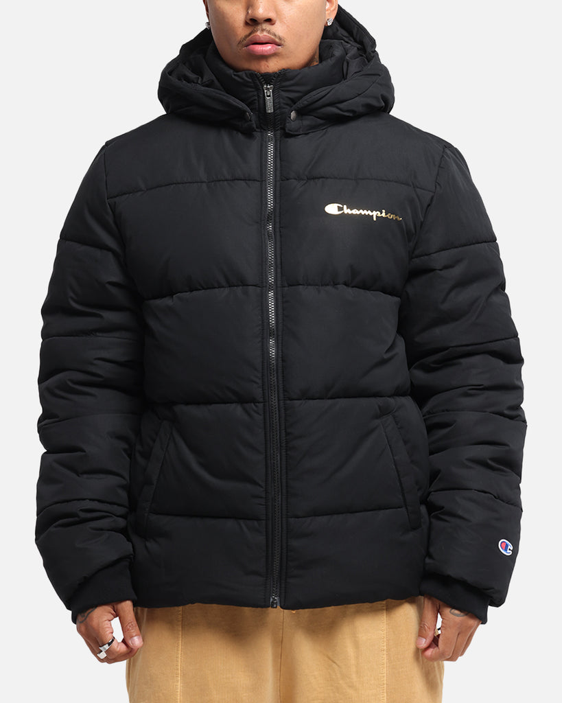 Champion Rochester Puffer Jacket Black/Gold Culture Kings