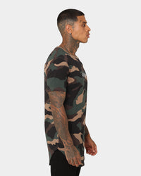 Saint Morta Day Of The Dead T-Shirt Woodland Camo