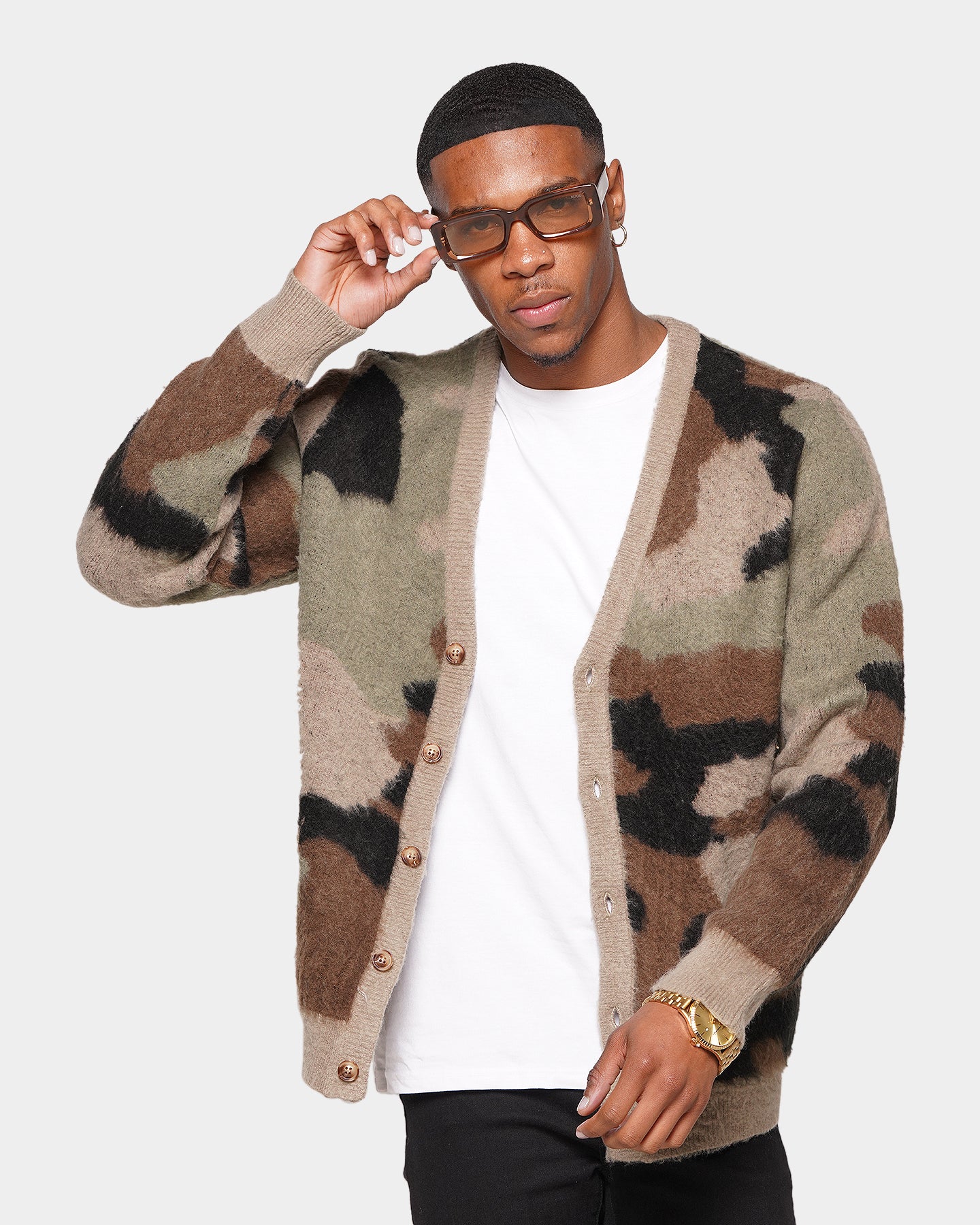 XXIII Camo Mohair Cardigan Camo | Culture Kings