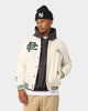 Carre Peace Varsity Jacket Off White/Green