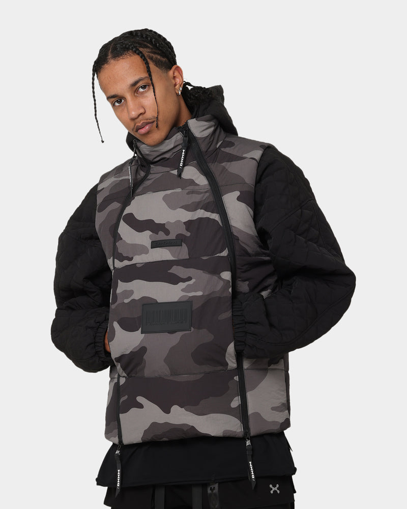 Buy DXXMLife L-3 Chainge$ Puffer Vest Grey/Camo with crypto