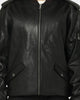 Saint Morta Staten Leather Bomber Jacket Black