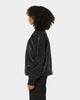 Saint Morta Staten Leather Bomber Jacket Black