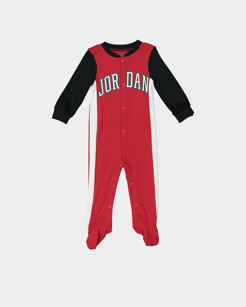 Jordan Infant Jordan Arch Footed Coverall Gym Red