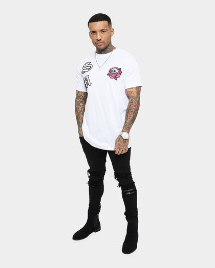 Saint Morta Skull Flower Lafayette T-Shirt White