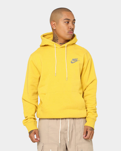 Nike Sportswear Revival Fleece Pull Over Hoodie Vivid Sulfur/White
