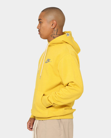 Nike Sportswear Revival Fleece Pull Over Hoodie Vivid Sulfur/White