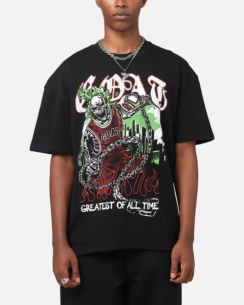 Goat Crew Goat Skull Vintage T-Shirt Black