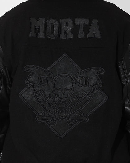 Saint Morta Graveyard Varsity Jacket Black/Black